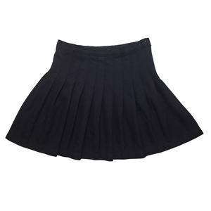 Lands' End Kids solid knife pleated uniform skirt